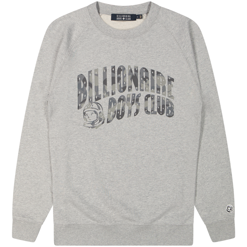 Billionaire Boys Club Grey Camo Arch Logo Sweatshirt Size Medium / Size M /...