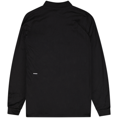 PANGAIA Black Seaweed Fiber High Neck Long Sleeve T-shirt Size Meduim / Siz...