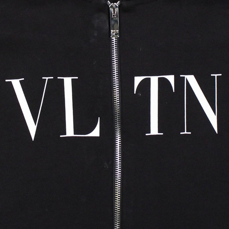 Valentino Full Zip Hoodie / Size XL / Mens / Black / Cotton