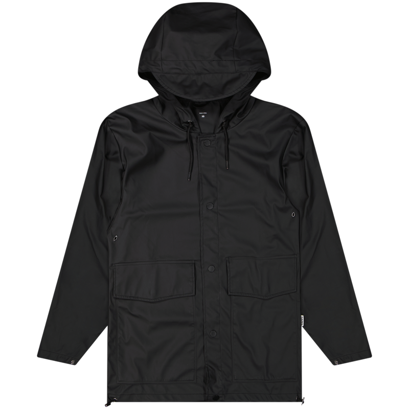 Rains Black Short Hooded Coat Size XS / Size XS / Mens / Black / Other / RR...