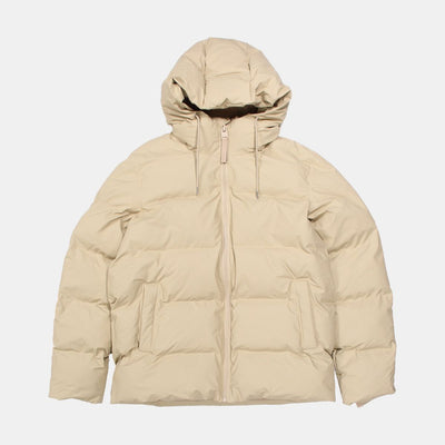 Rains Puffer Jacket / Size S / Short / Mens / Beige / Polyurethane / RRP £319