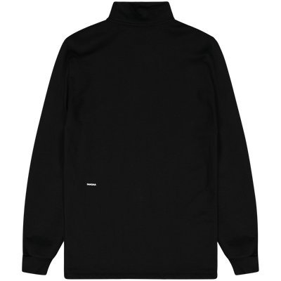 PANGAIA Black Recycled Cotton High Neck Sweatshirt Size Extra Small / Size ...