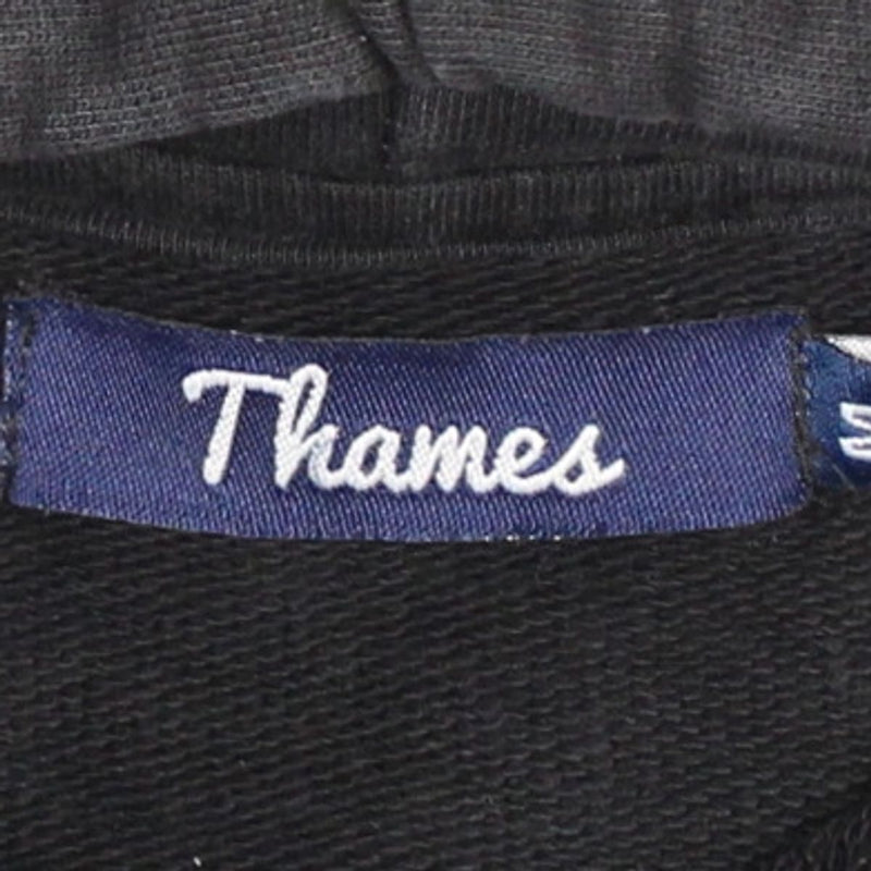 Thames Hoodie / Size M / Mens / Black / Cotton