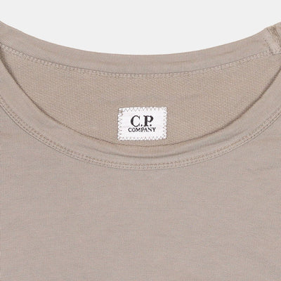 C.P. Company Arm Lens Long Sleeve T-Shirt  / Size L / Mens / Beige / Cotton