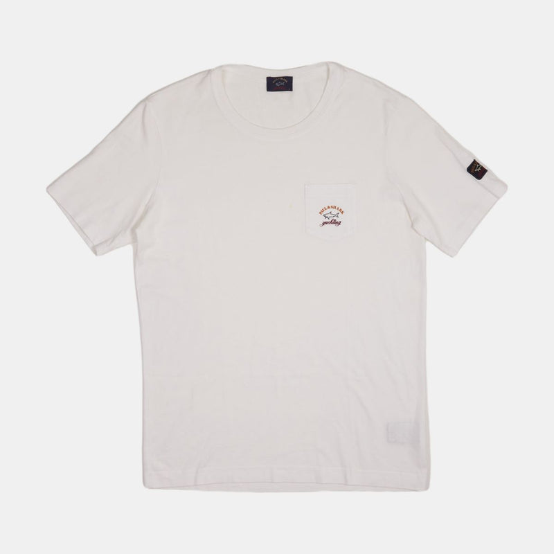 Paul and Shark T-Shirts / Size M / Mens / White / Cotton