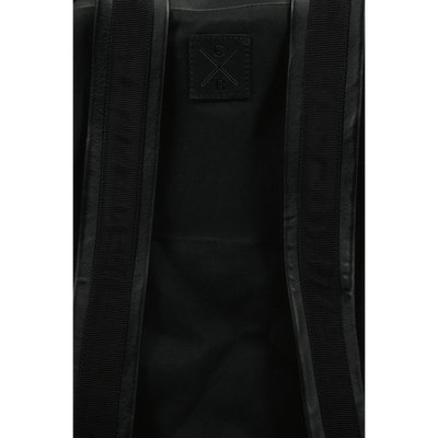 RÆBURN Black Leather & Fleece Daypack Size O/S / Size One Size / Mens / Bla...