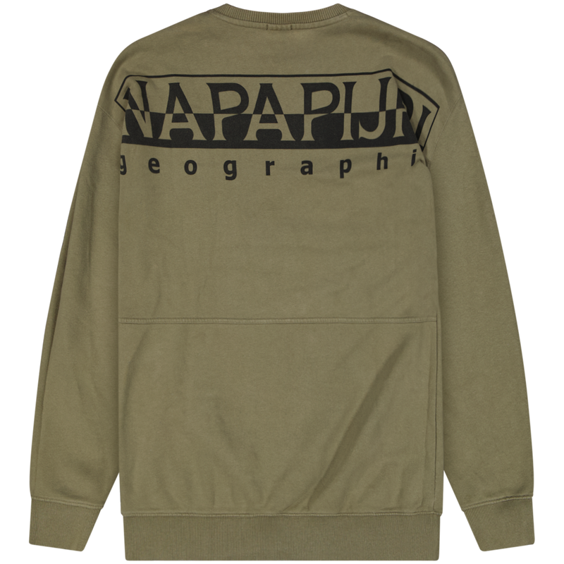 Napapijri Geographic Green Crewneck Sweatshirt Jumper Size M Meduim / Size ...