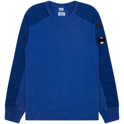 C.P. Company Blue Chrome Panel Lens Sleeve Sweater Size Extra Large / Size ...