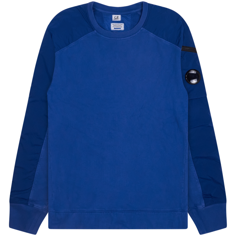 C.P. Company Blue Chrome Panel Lens Sleeve Sweater Size Extra Large / Size ...