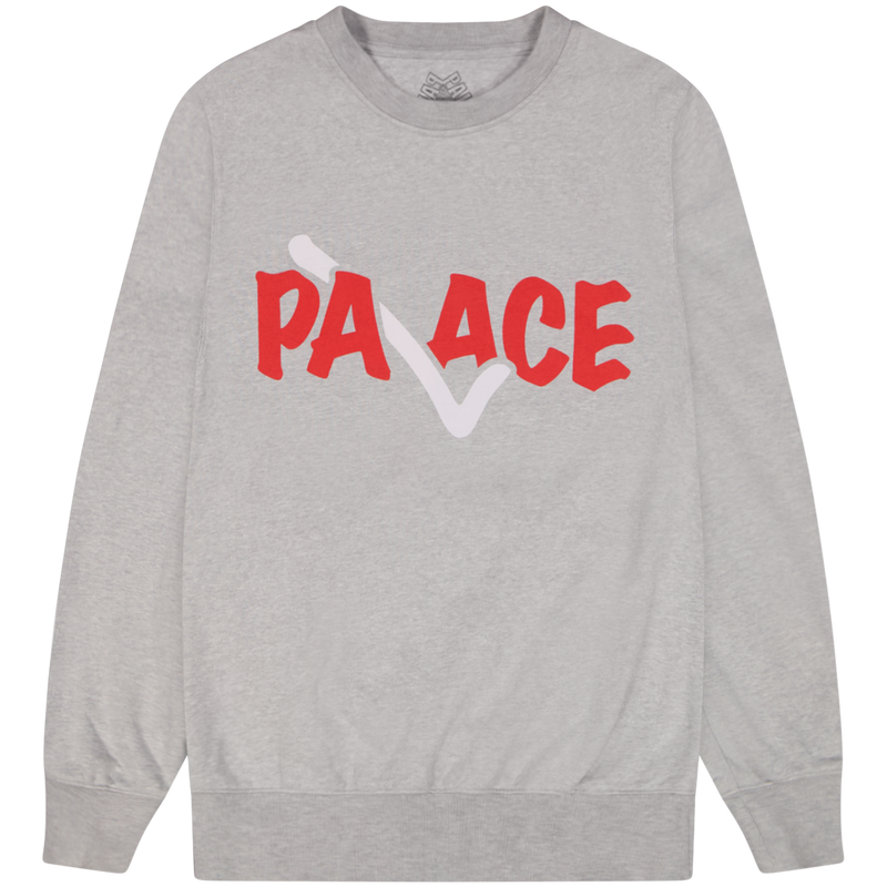 Palace Grey Correct Crew Sweatshirt Size Meduim / Size M / Mens / Grey / Co...