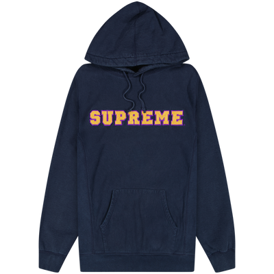 Supreme Navy Cord Collegiate Hoodie Size Extra Large / Size XL / Mens / Blu...