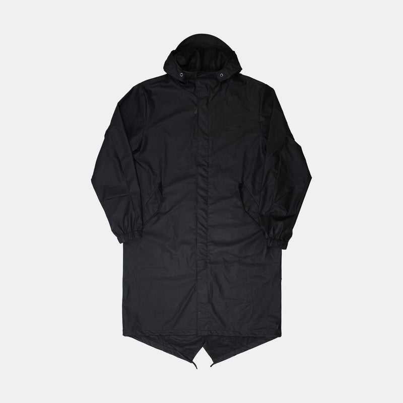 Rains Coat / Size M / Long / Mens / Black / Polyamide