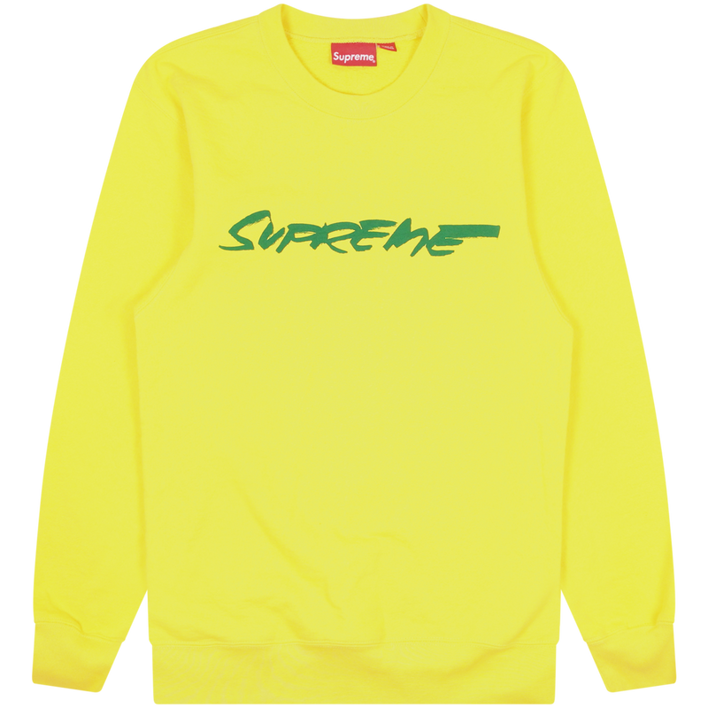 Supreme Yellow Futura Logo Sweatshirt Size Extra Large  / Size XL / Mens / ...