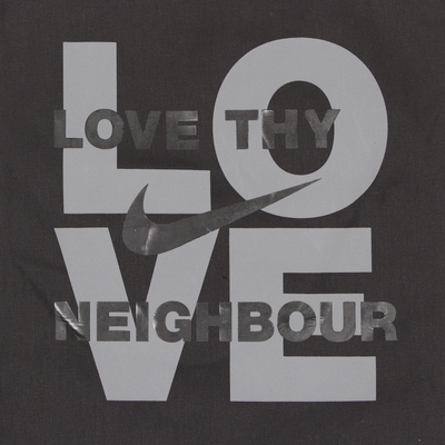 CDG X NIKE Black Love Thy Neighbour Tote