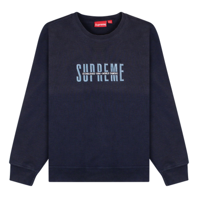 Supreme Blue World Famous Sweatshirt Size Meduim / Size M / Mens / Blue / C...