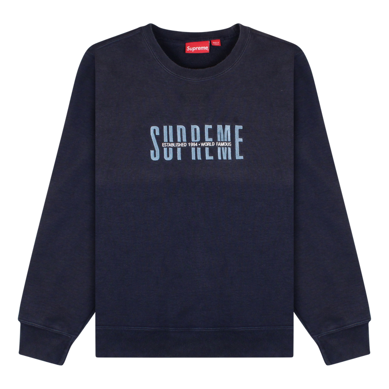 Supreme Blue World Famous Sweatshirt Size Meduim / Size M / Mens / Blue / C...