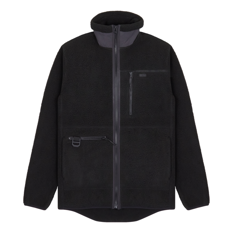 Rains Black Heavy Fleece Jacket Size Small / Size S / Mens / Black / Cotton...
