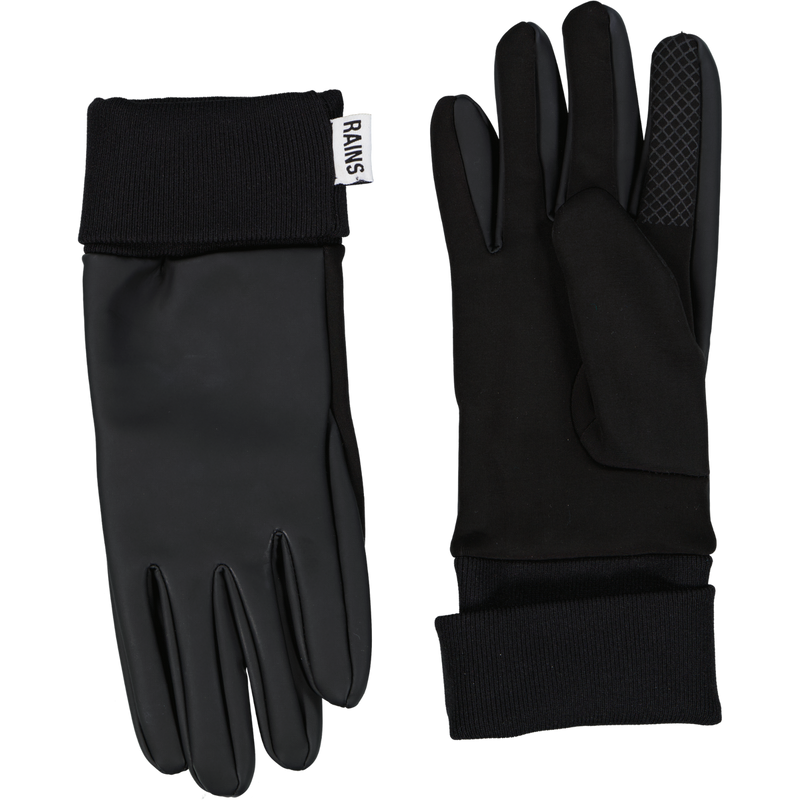 Rains Black Gloves Size O/S / Size One Size / Mens / Black / RRP £45.00