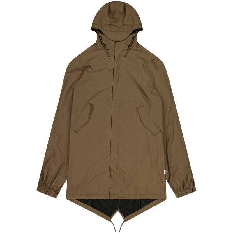 Rains Brown Fishtail Parka Waterproof Jacket Coat Size M Meduim / Size M / ...