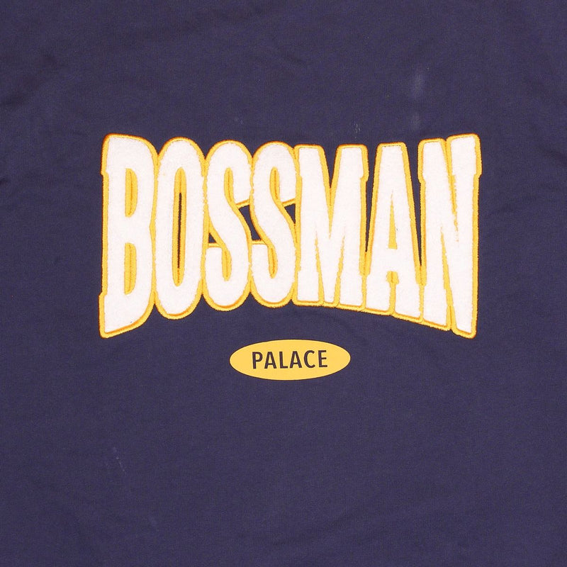 Palace Boss Man Crew / Size L / Mens / Blue / Cotton
