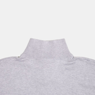 Lacoste Quarter Zip  Jumper / Size XL / Mens / Grey / Cotton