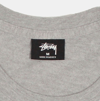 Stussy T-Shirt / Size M / Mens / Grey / Cotton