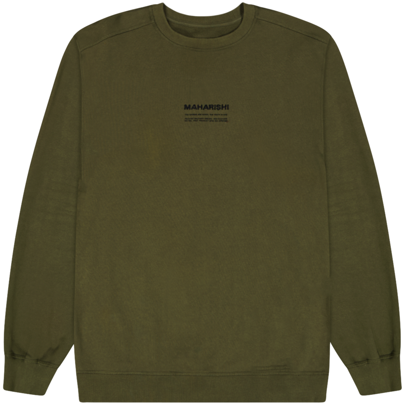 Classic Miltype Sweatshirt / Size XL / Mens / Green / Cotton / RRP £170.00
