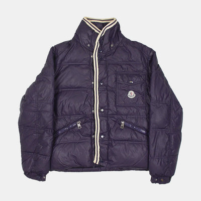 Moncler Puffer Jacket / Size M / Short / Mens / Blue / Nylon