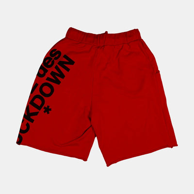 Comme Des FUCKDOWN Shorts / Size S / Mens / Red / Cotton