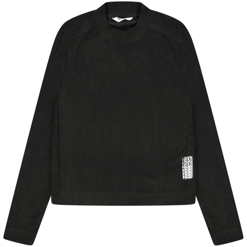 Rains Black Fleece W Sweatshirt Size Large / Size L / Mens / Black / RRP £65.00