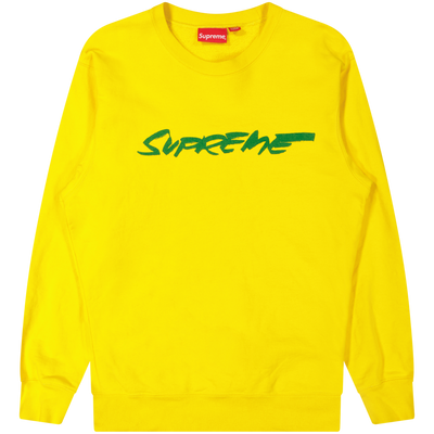 Supreme Yellow Futura Logo Sweatshirt Size Large / Size L / Mens / Yellow /...