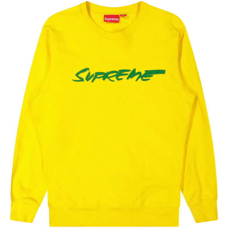 Supreme Yellow Futura Logo Sweatshirt Size Large / Size L / Mens / Yellow /...
