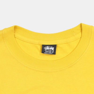 Stussy T-Shirts / Size M / Mens / Yellow / Cotton