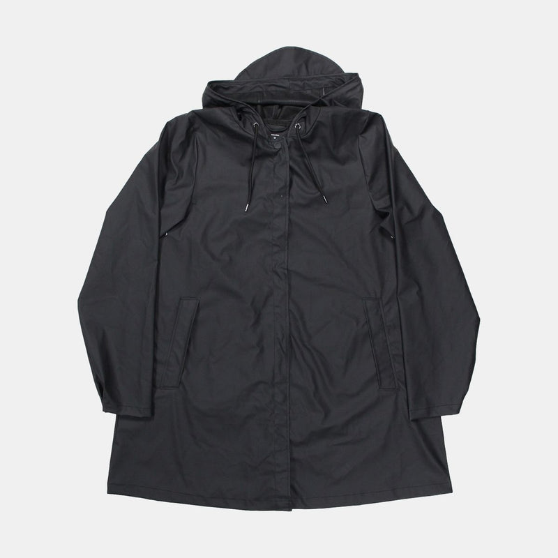 Rains Jacket / Size M / Mid-Length / Mens / Black / Polyurethane