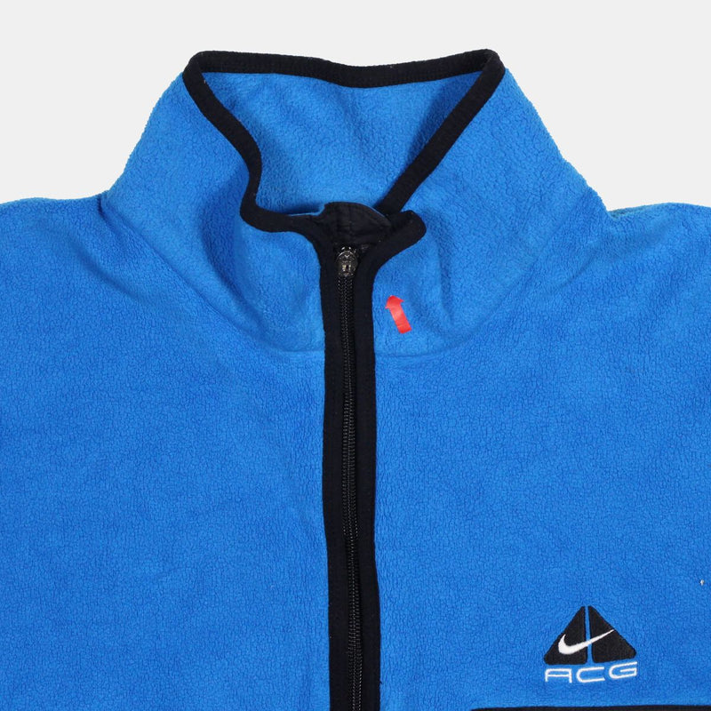 Nike ACG Full Zip Jumper / Size L / Mens / Blue / Polyester