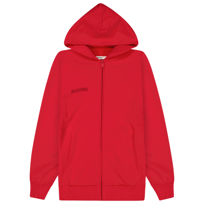PANGAIA Red 365 Zipped Hoodie Size Large  / Size L / Mens / Red / Cotton / ...