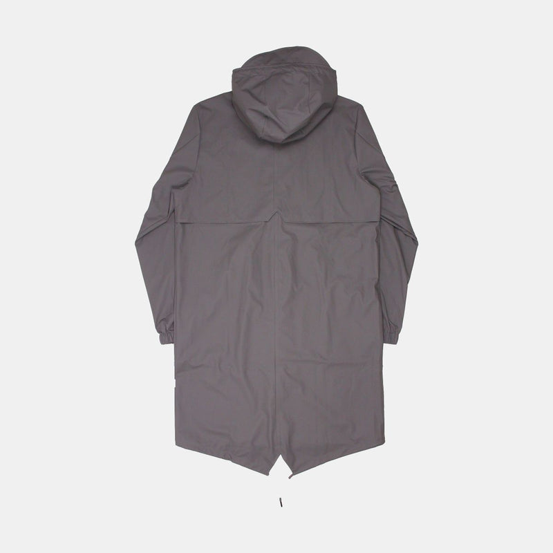 Rains Coat / Size M / Mid-Length / Mens / Grey / Polyester
