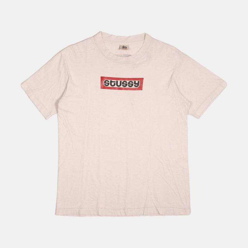 Stussy T-Shirt / Size M / Mens / White / Cotton