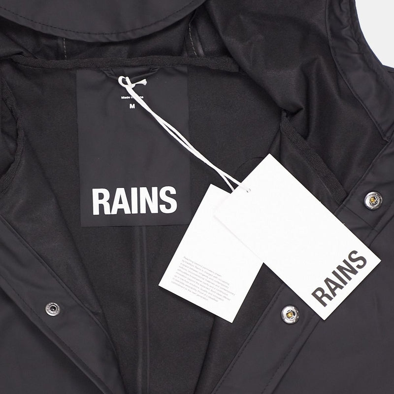 Rains Coat / Size M / Short / Mens / Black / Polyurethane / RRP £79