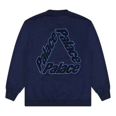 Palace Navy P-3 Chenille Sweatshirt Size Meduim / Size M / Mens / Blue / RR...