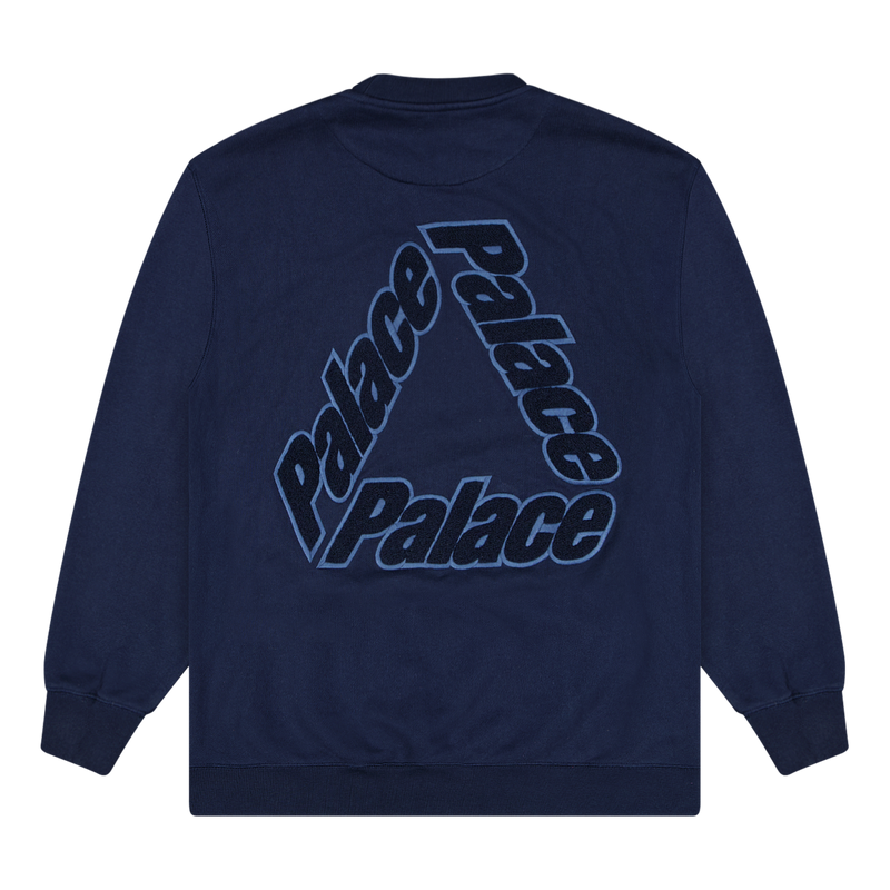 Palace Navy P-3 Chenille Sweatshirt Size Meduim / Size M / Mens / Blue / RR...