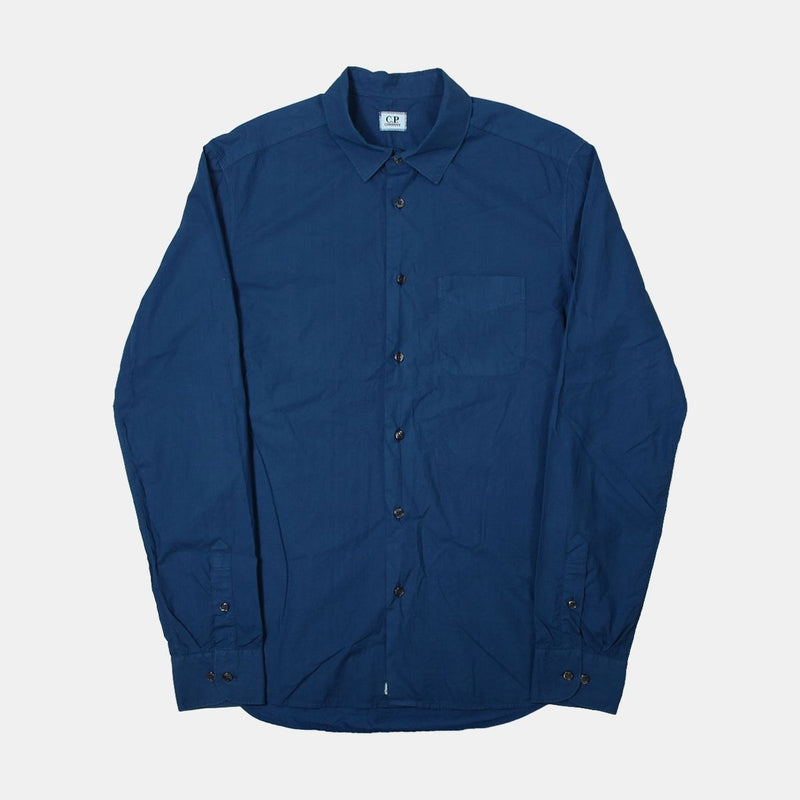 C.P. Company Button-Up / Size L / Mens / Blue / Cotton
