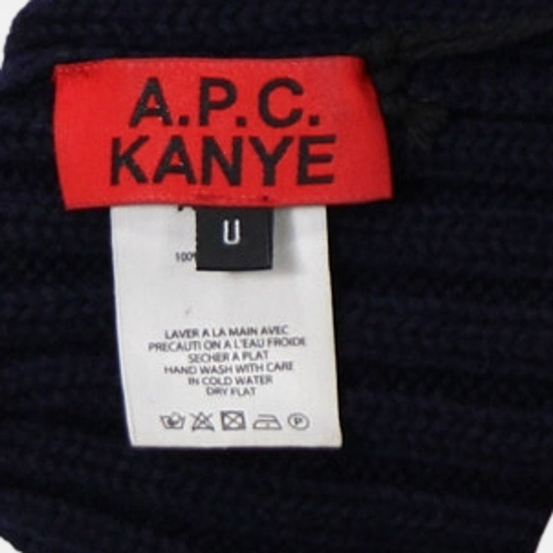 APC x Kanye Beanie / Size One Size / Mens / Blue / Wool