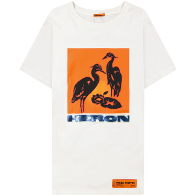 Heron Tape Tee / Size M / Mens / White / Cotton / RRP £185.00