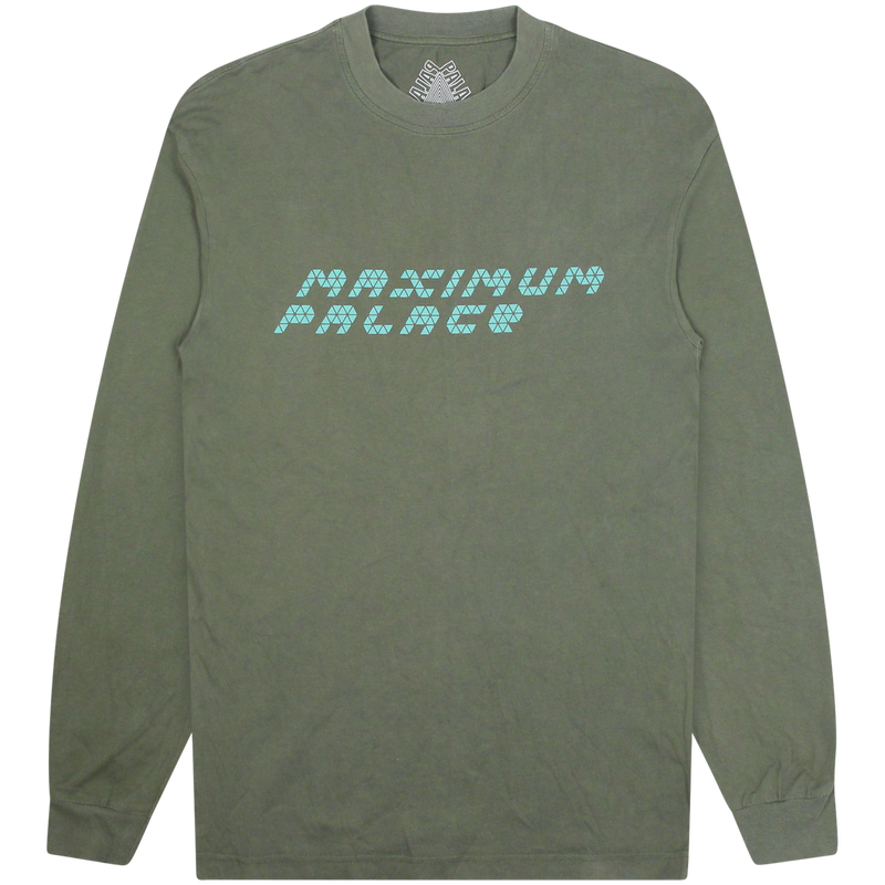 Palace Green Tri-Flect L/S Tee Size Meduim / Size M / Mens / Green / Cotton...