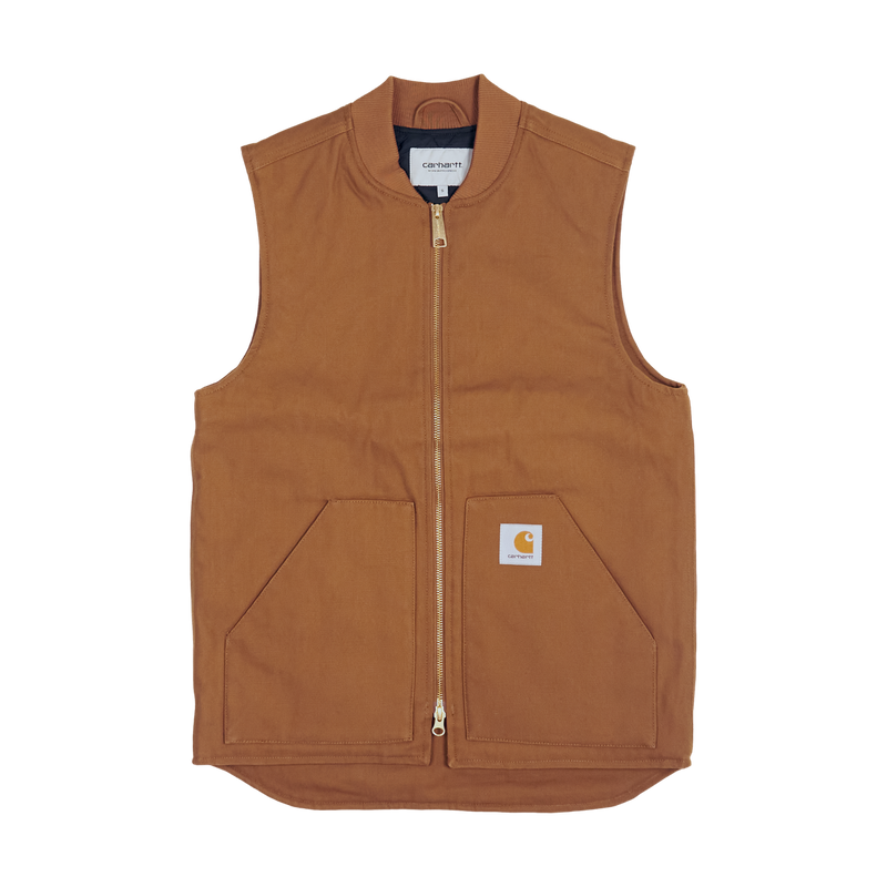 Carhartt WIP Brown Canvas Vest Size Small / Size S / Mens / Brown / Cotton ...