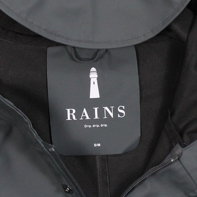 Rains Jacket / Size S / Mid-Length / Mens / Grey / Polyester