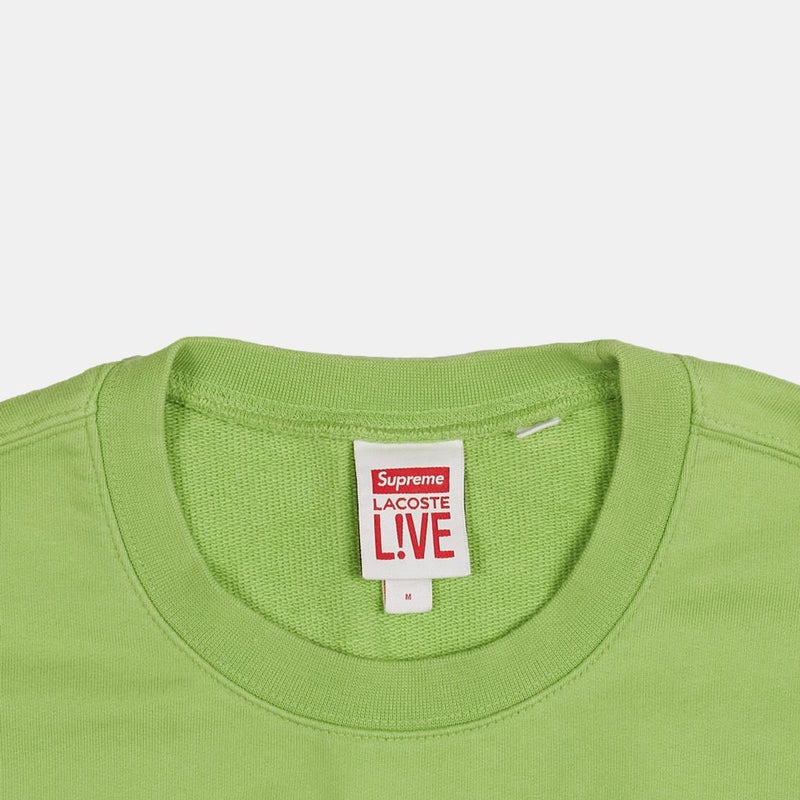 Supreme X Lacoste Sweatshirt / Size M / Mens / Green / Cotton