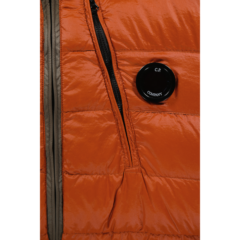 C.P. Company Orange Nylon Contrast Hood Down Jacket Size Meduim / Size M / ...