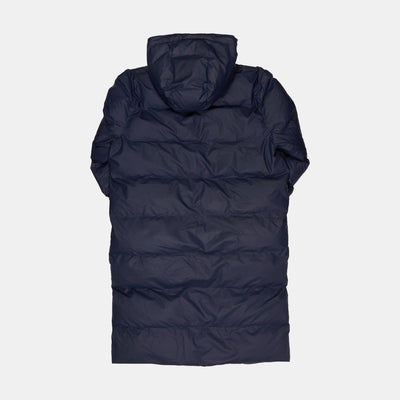 Rains Long Puffer Jacket / Size M / Long / Womens / Blue / Polyester / RRP £399